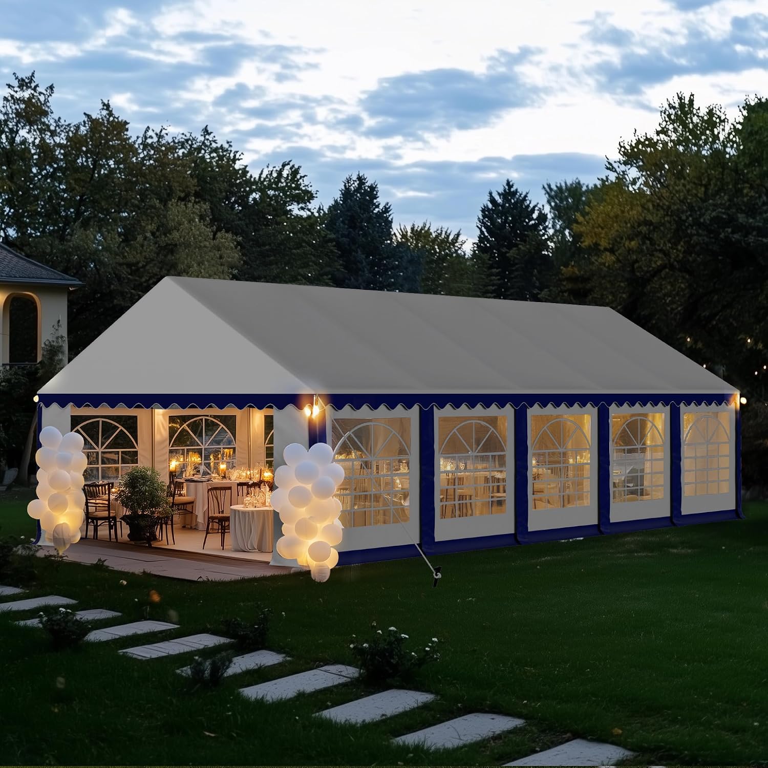 Outdoor Furniture Heavy - Тент для вечеринок 16x32 футов, свадебный