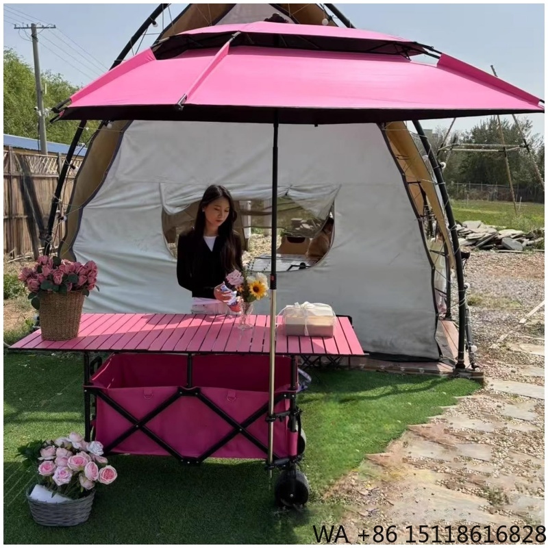 Outdoor Furniture Heavy - Складная тележка 420 л, высококачественная, 4-позиционная,
