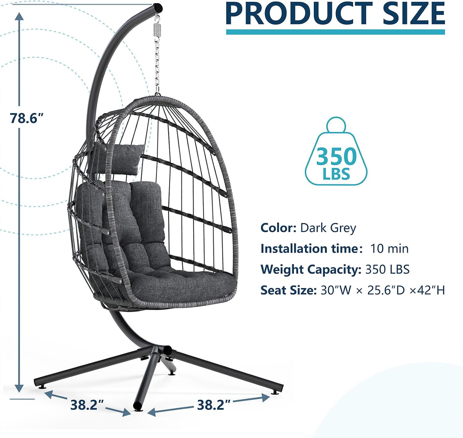 Подвесное кресло-яйцо с подста – обзор и цена Hanging Egg Chair