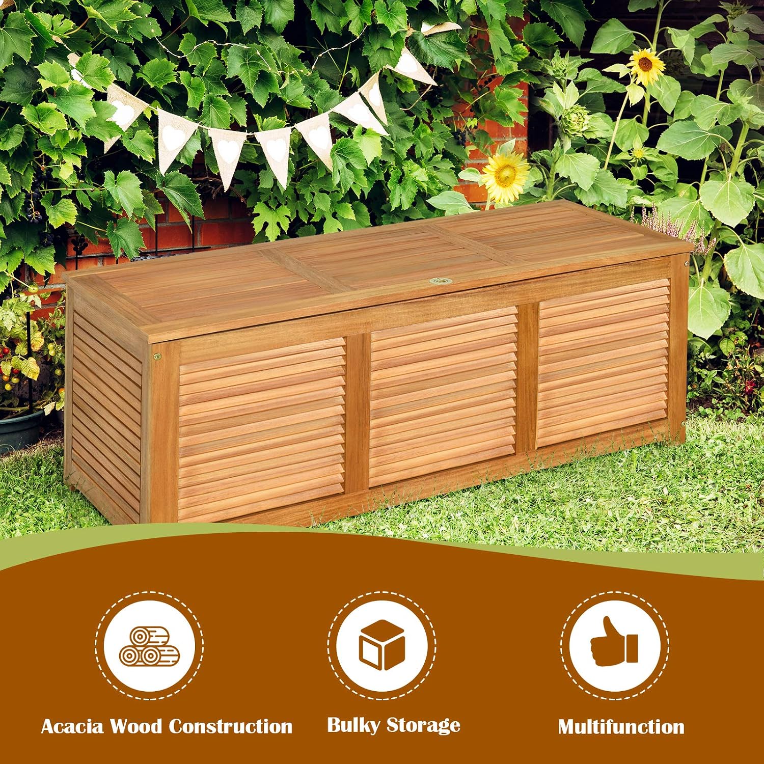 Скамья-хранилище из массива ак – обзор и цена Garden Storage Box