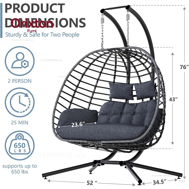 Подвесное кресло-кокон для дво – обзор и цена Hanging Egg Chair