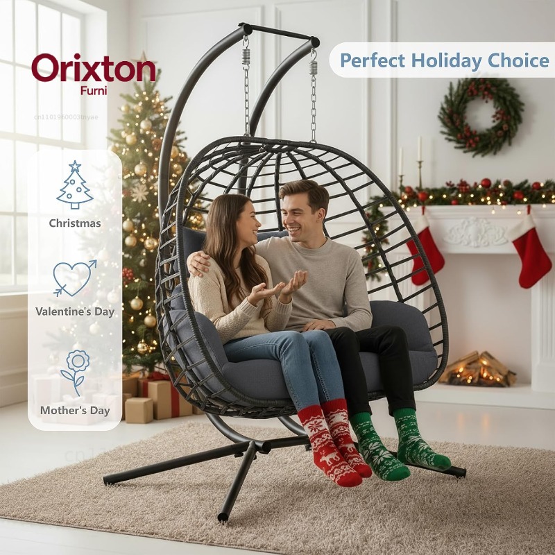 Подвесное кресло-кокон для дво – обзор и цена Hanging Egg Chair