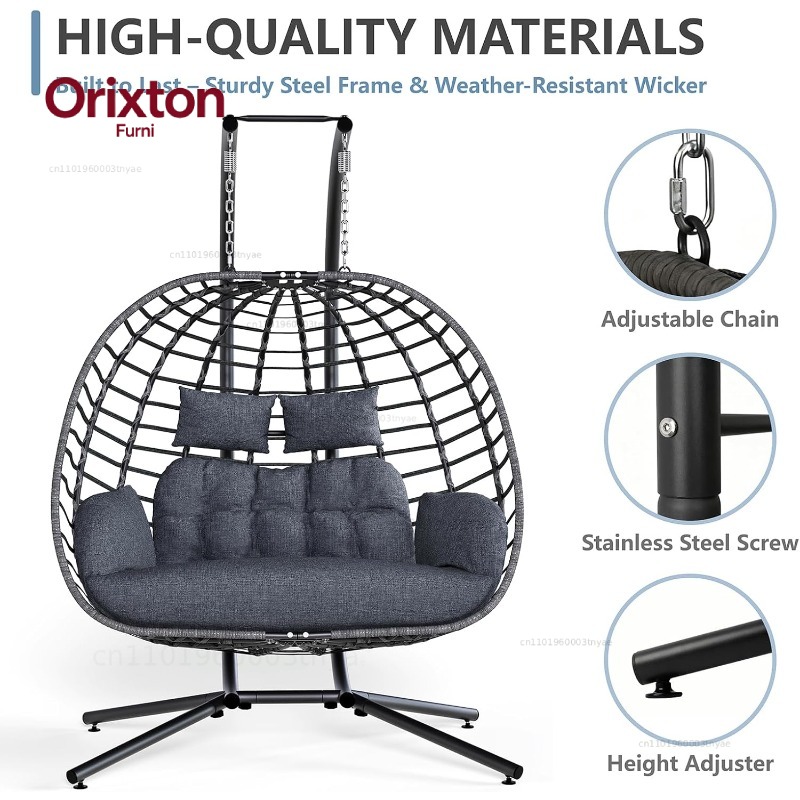 Подвесное кресло-кокон для дво – обзор и цена Hanging Egg Chair