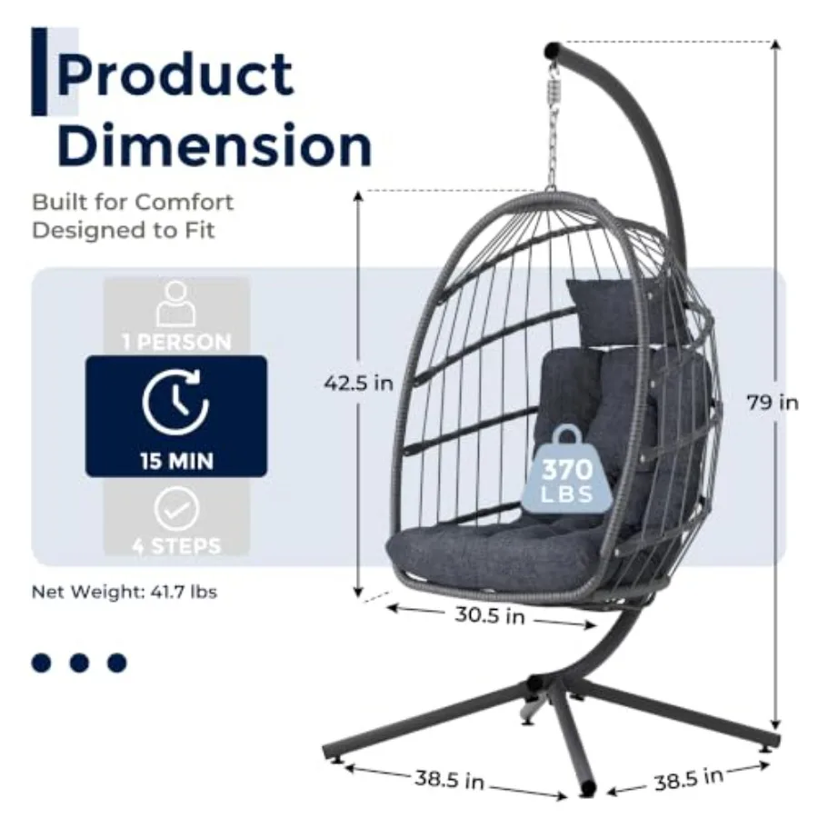 Уличное кресло-яйцо с подставк – обзор и цена Hanging Egg Chair
