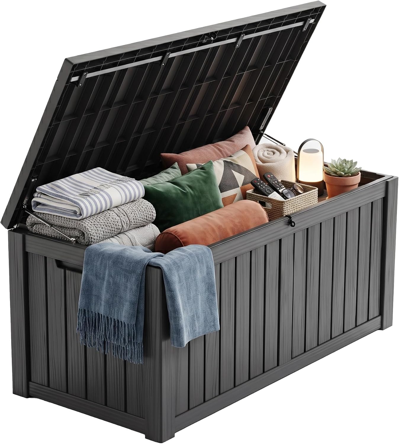 200-галлонный запираемый ящик  – обзор и цена Garden Storage Box