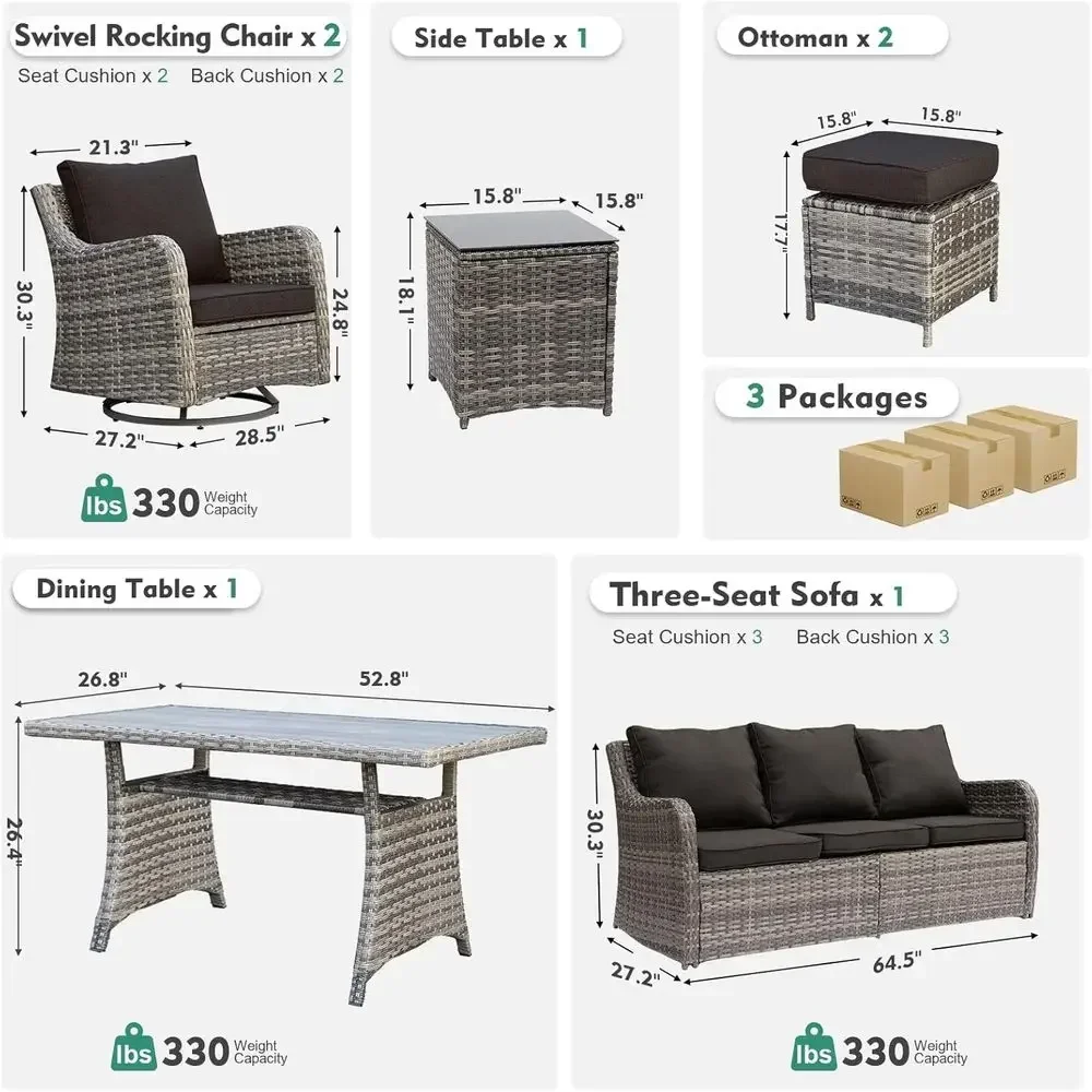 Комплект уличной мебели для па – обзор и цена Outdoor Furniture Rocking Chair