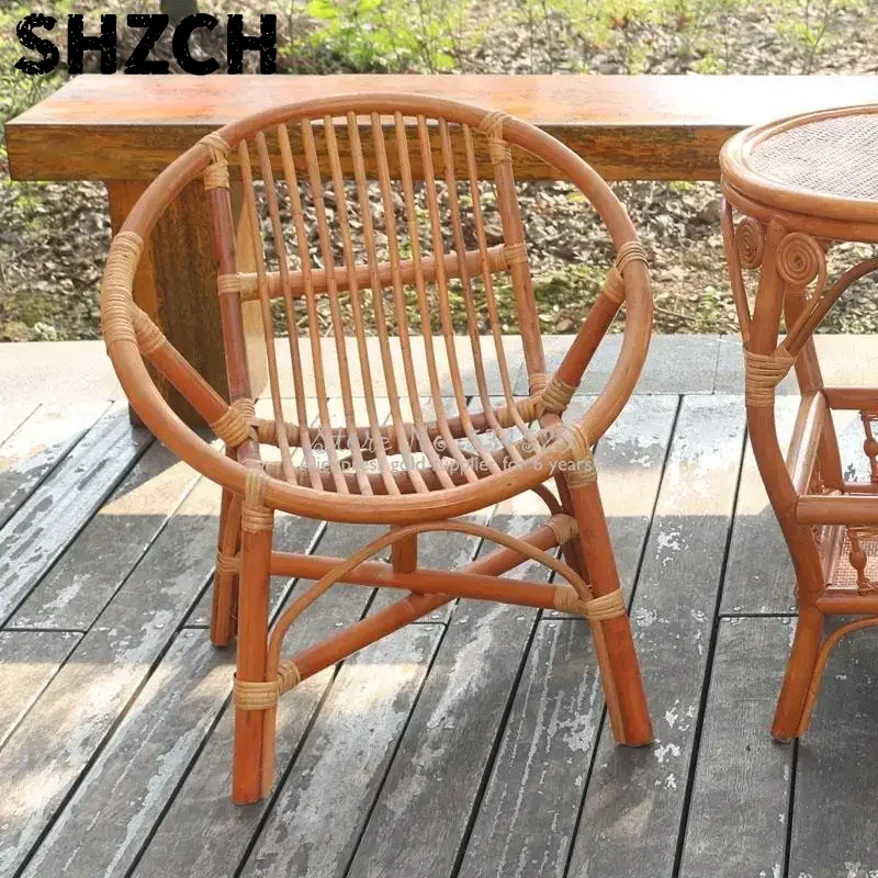 Бамбуковое плетеное кресло-шез – обзор и цена Outdoor Furniture Rocking Chair